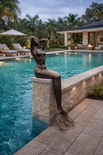 Beeld, XXL Mermaid 22kg New - 110 cm - IJzer