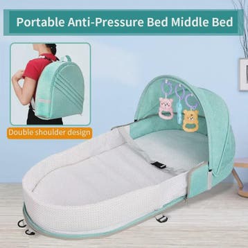 Draagbaar Babybedje met Klamboe en Comfortabel Matras - Anti, Verzenden, Nieuw