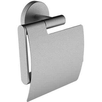 Wiesbaden Alonzo Toiletrolhouder met Klep - RVS Geborsteld, Huis en Inrichting, Badkamer | Badtextiel en Accessoires, Ophalen of Verzenden