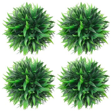 vidaXL Kunstbuxusbollen 4 st 15 cm, Verzenden, Nieuw