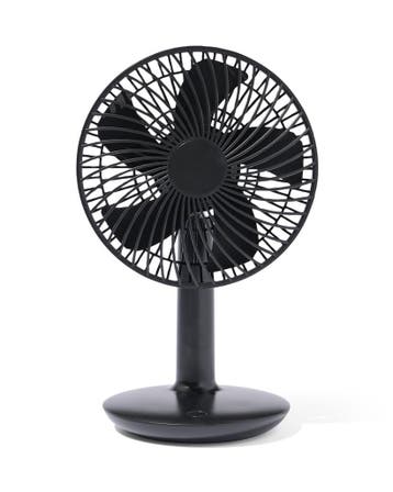 HEMA Tafelventilator draadloos stil zwart Ø16cm, Verzenden, Nieuw
