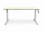 Gispen TM slingerbureau, 160x80 cm, ahorn-aluminium, Ophalen of Verzenden, Gebruikt