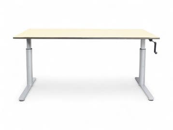 Gispen TM slingerbureau, 160x80 cm, ahorn-aluminium, Ophalen of Verzenden, Gebruikt