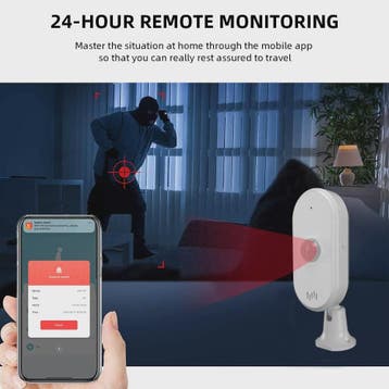 ONENUO WiFi PIR Bewegingsmelder - Slimme Inbraakbeveiliging