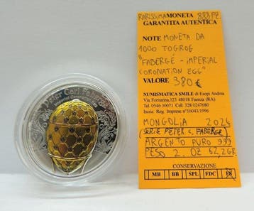 Mongolië. 1000 Togrog 2024, Peter Carl Fabergé - Imperial