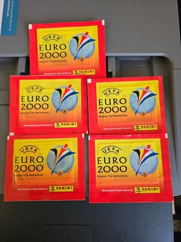 2000 Panini UEFA Euro 2000 Originele verpakking - 5 Pack -, Nieuw
