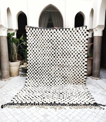 Berber - Tapijt - 300 cm - 200 cm - Tapijt met ruitjes - met, Nieuw