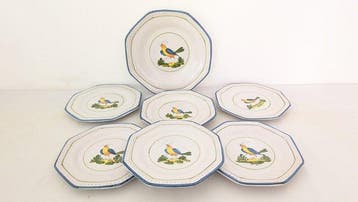 Montelupo Fiorentino - Tafelservies voor 6 (7) - Keramiek -