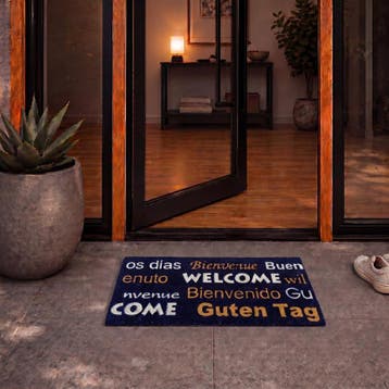 Kokosmat 'Welcome / Bienvenue / Bienvenido / Guten, Verzenden, Nieuw