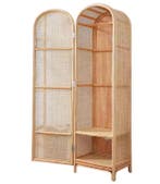 apans Rotan Kast met Deur – Houten Opbergkast voor Slaapkame, Huis en Inrichting, Verzenden, Nieuw