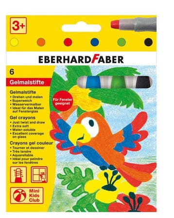 Gelkleurpotloden - 6 Kleuren in Karton Etui, Nieuw