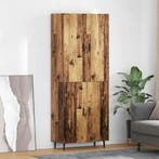 vidaXL buffetkast 2 pcs Oud Hout Bewerkt hout, Huis en Inrichting, Kasten | Buffetkasten, Minder dan 50 cm, Verzenden, Nieuw, Minder dan 100 cm