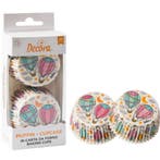 Cupcake Vormpjes Ballon Ø50x32(h)mm 36 stuks**, Verzenden, Nieuw