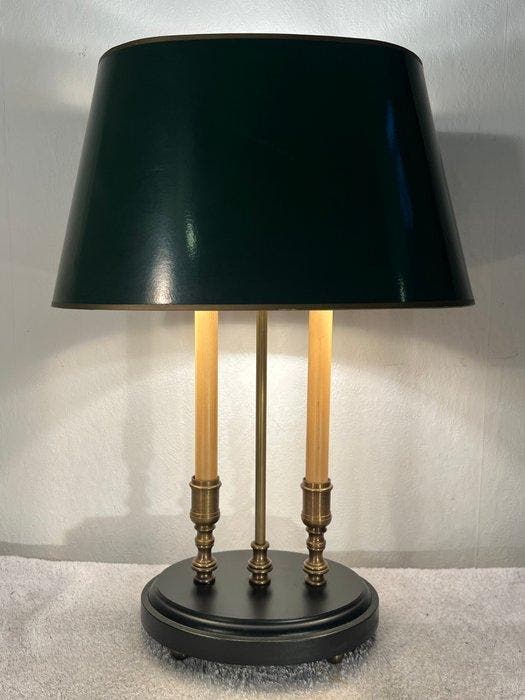 Tafellamp - Messing, Hout, Antiek en Kunst, Curiosa en Brocante