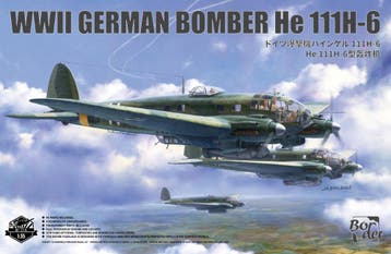 BORDER BF018 WWII LUFTWAFFE BOMBER He 111H-6 HEINKEL 1/3..., Hobby en Vrije tijd, Modelbouw | Vliegtuigen en Helikopters, Nieuw