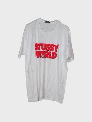 Stüssy T-shirt Heren maat  Wit, Wit, Overige maten, Ophalen of Verzenden, Zo goed als nieuw