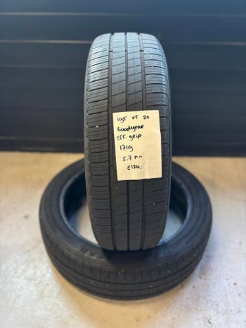 195/55/20 GOODYEAR EFFICIENTGRIP 5,7MM 2 STUKS 120,- (1719), Ophalen, Gebruikt, 21 inch, Band(en)
