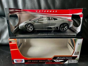 Motormax 1:18 - Modelauto - Lamborghini Reventon - Mat grijs, Nieuw