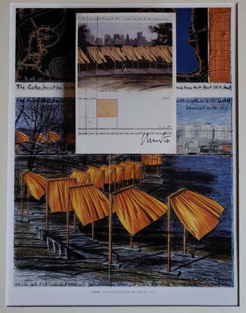 Christo & Jeanne-Claude (1935-2020) - The GATES - handsigned