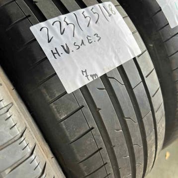 2 x Hankook Ventus S1 Evo3 225-55-18 Zomerbanden 7mm, 18 inch, Gebruikt, Ophalen of Verzenden, Band(en)