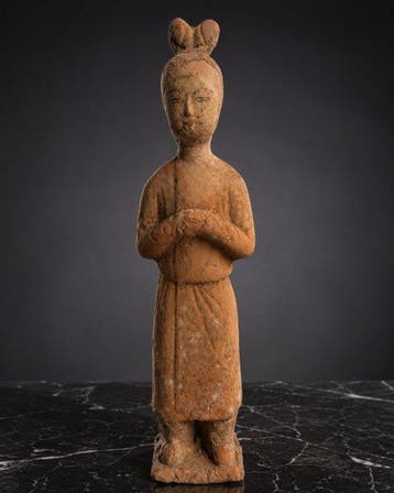 Oud Chinees, Tang-dynastie Terracotta Hofdame /