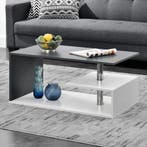 Salontafel Haarlem rechthoekig wit en donkergrijs 90x50x41 c, Verzenden, Nieuw