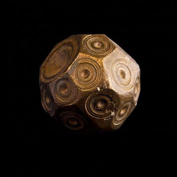 Byzantijns Museumkwaliteit balansgewicht – veelvlakvorm met