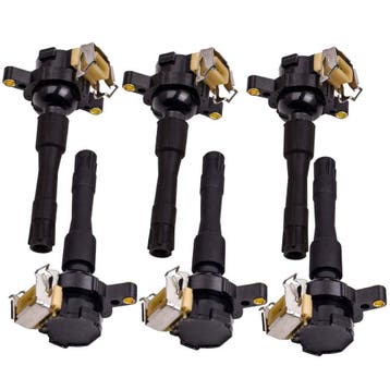 6x bobine met bougiestekker voor BMW E36 E46 E39 E38 X5 Z3, Verzenden, Nieuw, BMW