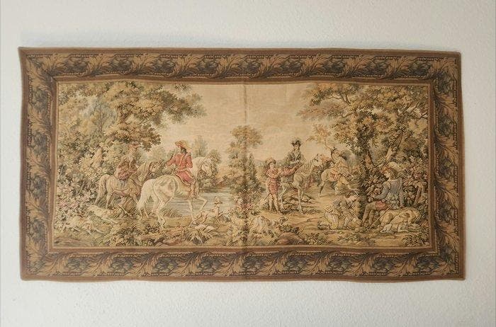 Wandtapijt - 94 cm - 183 cm - Gobelin in Aubusson-stijl, Antiek en Kunst, Antiek | Overige Antiek