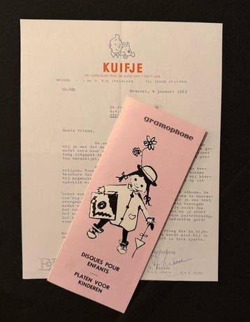 Studio Hergé en Kuifje - 1 folder waarin unica + originele, Nieuw