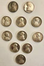 Vaticaan. Lotto 11 Medaglie in argento