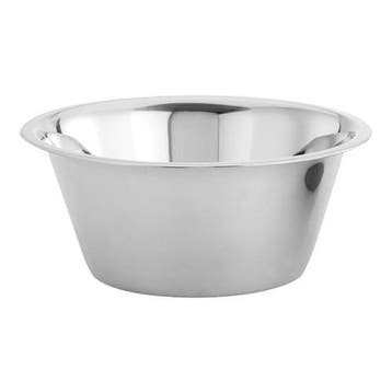 Beslagkom | RVS | Platte Bodem | 2L | Ø240x103(h)mm EMGA, Verzenden, Nieuw in verpakking