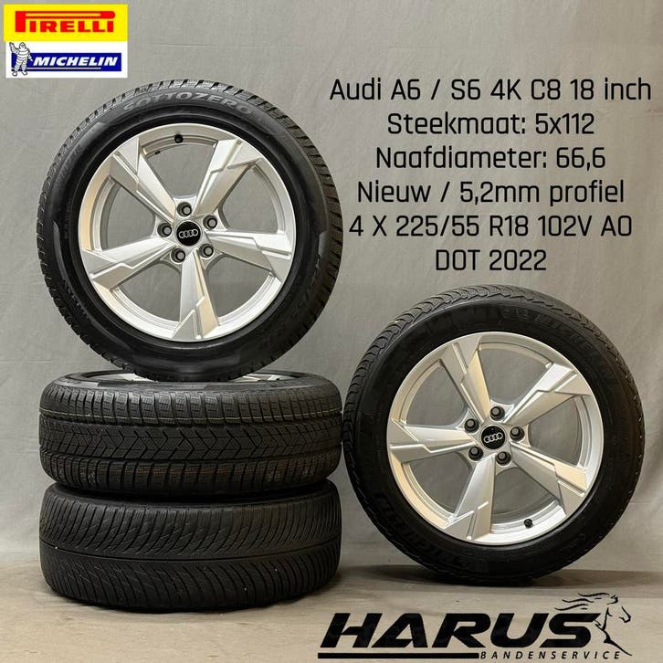 Originele Audi A6 / S6 4K C8 18 inch Winterwielen 4K0601025D, Auto-onderdelen, Banden en Velgen, 18 inch, Erkend duurzaam, Winterbanden