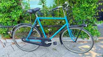 Classic H Transport Met voordrager Shimano rem Blauw Heren, Ophalen, Gebruikt, Overige merken