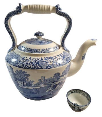 Spode - Theepot - Groot model - Keramiek, Aardewerk - Bleu