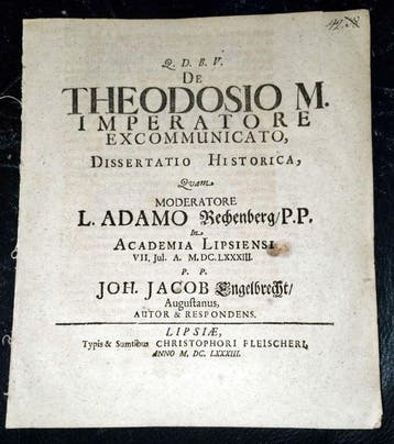 Rechenberg, Adam (praes.) und Johann Jacob Engelbrecht