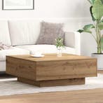 vidaXL Salontafel Artisan Eiken 80 x 80 x 31 cm, Verzenden, Nieuw, 50 tot 100 cm, Minder dan 50 cm