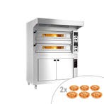 GGM Gastro | Elektrische pizzaoven - 6+6x 33cm - handmatig -, Onderbouw afzuigkap, Verzenden, Nieuw, Motor
