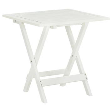 Inklapbaar Bijzettafeltje | Acaciahout | Tweedekansje OP=OP, Minder dan 50 cm, Vierkant, Minder dan 50 cm, Ophalen of Verzenden