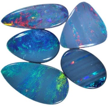 Opal Doublet-pakket, Australische opaal-edelstenen cabochons
