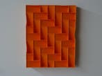 2026 - 36 oranje minimalistisch wandrelief