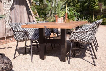 Hartman tuinset - Heron tuintafel 240 cm. + Delphine, Verzenden, Nieuw, Rotan, Tuinset