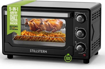 Vrijstaande oven - Hetelucht oven - 25 Liter - 1500W - Zwart, Verzenden, Zo goed als nieuw