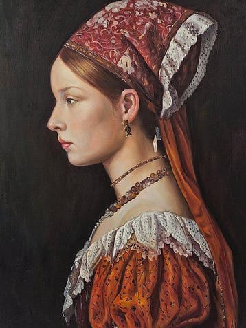 Anne Dias - (100% handpainted !) Lady Euphemia of Stillness