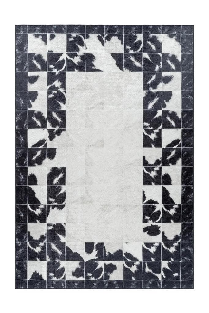 Wasbaar Vloerkleed | Fiesta | Zebra | Zwart | 160x230 cm, Huis en Inrichting, Stoffering | Tapijten en Kleden, Verzenden