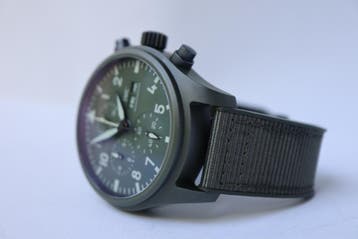 Horloge IWC Pilot Chronograph Top Gun 09/2022 Full set, Overige merken, Kunststof, Polshorloge, Kunststof