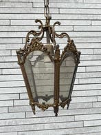 Gekooide hanglamp - Messing, Glas, Metaal - Gekooide, Antiek en Kunst