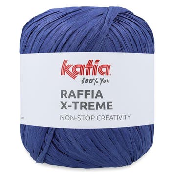 Katia Raffia X-Treme - 110 Indigoblauw - Biologische Visco, Ophalen of Verzenden, Nieuw