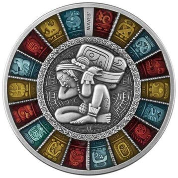 Niue. 2 Dollars 2023 2 oz Niue $2 Silver Haab Calendar High