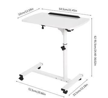 Afneembaar Laptopbureau met Wielen – Verstelbaar en Mobiel, Computers en Software, Laptoptafels, Verzenden, Nieuw